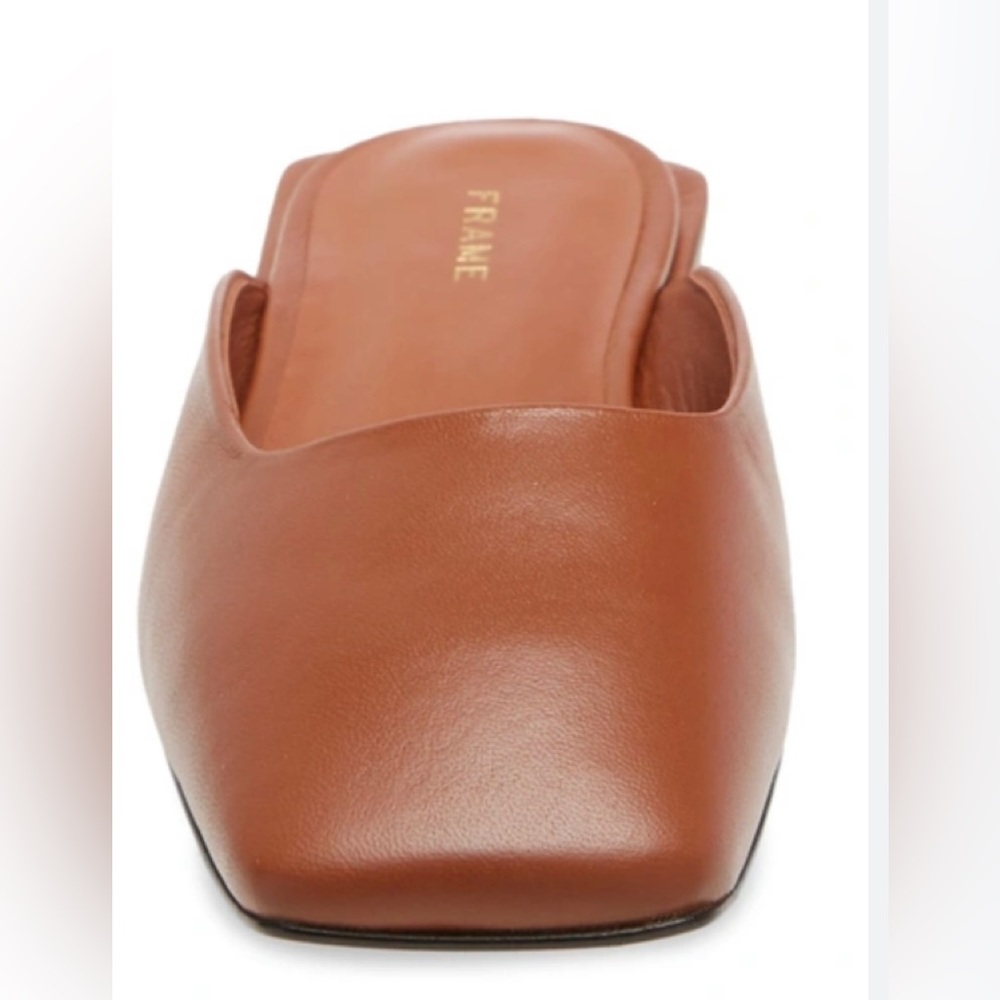 NWT Frame Le Town Leather Mule Tobacco Brown Size: 36 Never won Great for Summer - Picture 4 of 12
